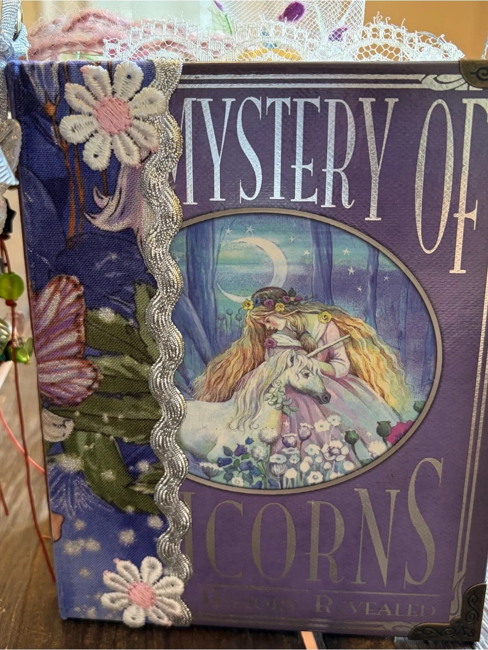 Fairy Woodland Magic Junk Journal HC Mystery Of Unicorns Decorated 3 Signatures